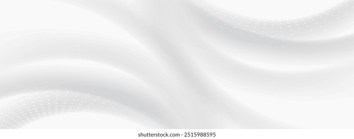 Abstract white background with golden lines. Vector illustration for your design.