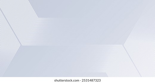 Abstract white background with gradient color and artistic dynamic lhexagon decoration