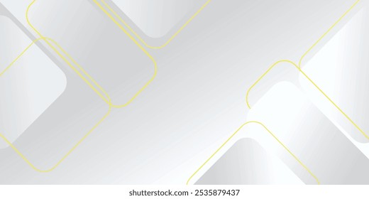 Fondo blanco abstracto con color degradado y línea dinámica artística y decoración moderna rectangular