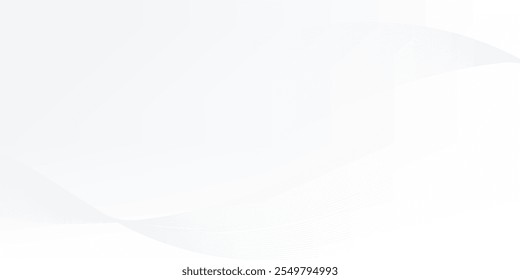 fundo branco abstrato com cor gradiente e decoração de linha dinâmica artística