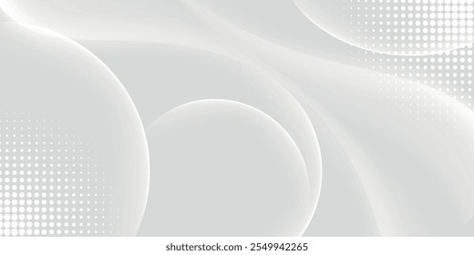 abstrakter weißer Hintergrund mit Farbverlauf und künstlerisch dynamischer Liniendekoration