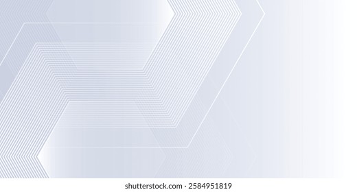 Abstract white background with gradient color and artistic dynamic lhexagon absstract modern