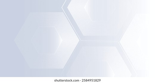 Abstract white background with gradient color and artistic dynamic lhexagon absstract modern art simple