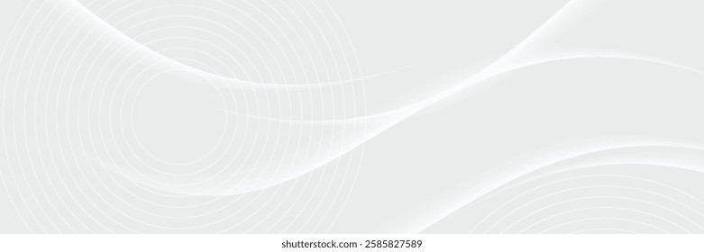 abstract white background with gradient color and artistic dynamic line decoration