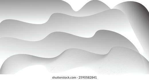 abstract white background with gradient color and artistic dynamic line decoration