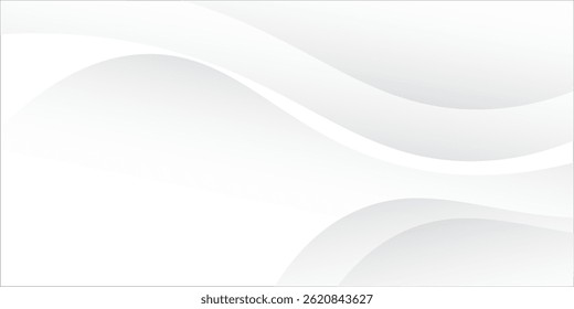 Fondo blanco abstracto con color degradado y decoración artística de línea dinámica, Vector