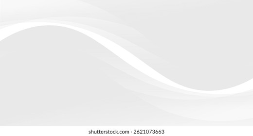 abstract white background with gradient color and artistic dynamic line decoration vector background