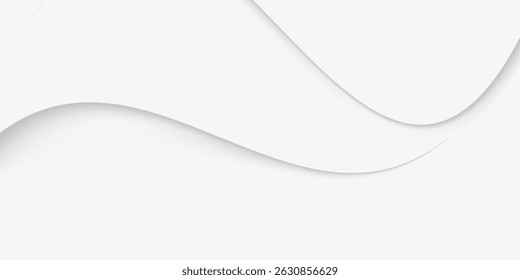 abstract white background with gradient color and artistic dynamic line decoration