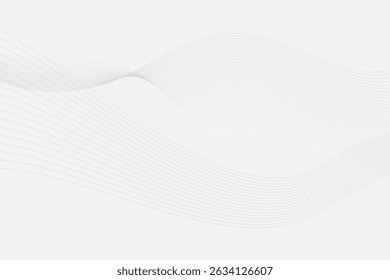 abstract white background with gradient color and artistic dynamic line decoration