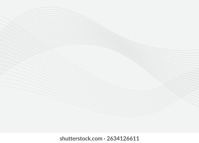 Fondo blanco abstracto con color degradado y decoración artística de línea dinámica