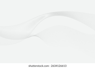 abstract white background with gradient color and artistic dynamic line decoration