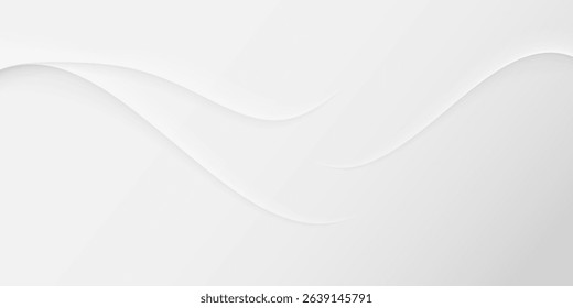 abstract white background with gradient color and artistic dynamic line decoration. vector illustration eps 10