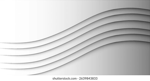 abstract white background with gradient color and artistic dynamic line decoration
