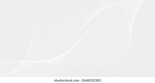 abstract white background with gradient color and artistic dynamic line decoration