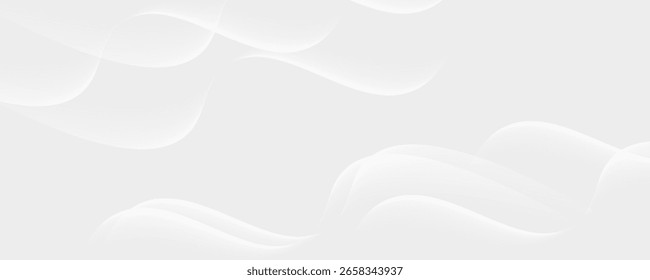 abstract white background with gradient color and artistic dynamic line decoration