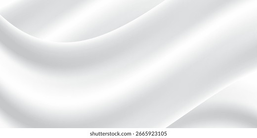 Fondo blanco abstracto con color degradado y decoración artística de línea dinámica. Eps10