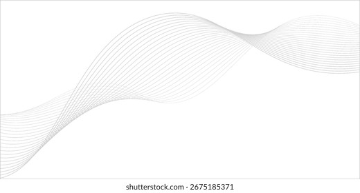 abstract white background with gradient color and artistic dynamic line decoration