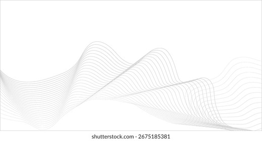 abstract white background with gradient color and artistic dynamic line decoration