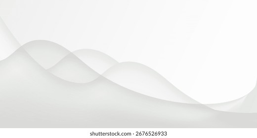 abstract white background with gradient color and artistic dynamic line decoration

