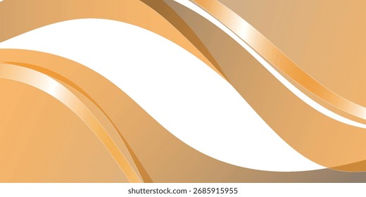 fundo branco abstrato com cor gradiente e decoração de linha dinâmica de ouro artístico. eps 10