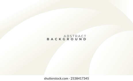 Abstract white background with gradient colors and artistic, dynamic line decorations.