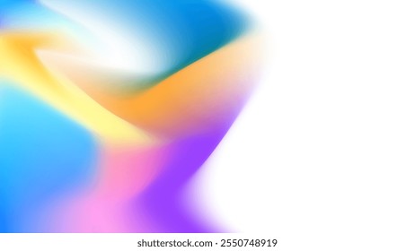 ABSTRACT WHITE BACKGROUND WITH GRADIENT MESH SMOOTH LIQUID BLUE ORANGE PURPLE COLOR DESIGN VECTOR TEMPLATE GOOD FOR MODERN WEBSITE, WALLPAPER, COVER DESIGN 