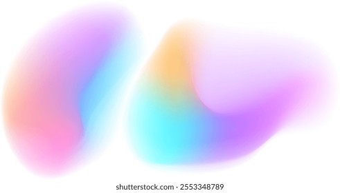 ABSTRACT WHITE BACKGROUND WITH GRADIENT MESH SMOOTH LIQUID BLUE ORANGE PURPLE PINK COLOR DESIGN VECTOR TEMPLATE GOOD FOR MODERN WEBSITE, WALLPAPER, COVER DESIGN 