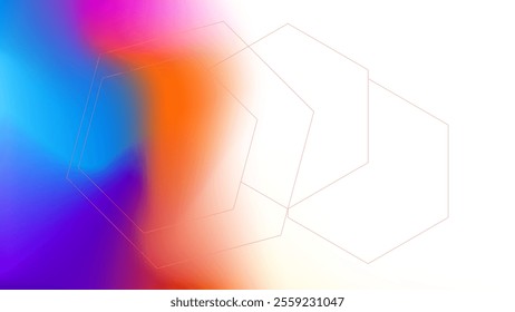 ABSTRACT WHITE BACKGROUND WITH GRADIENT MESH SMOOTH LIQUID BLUE ORANGE PURPLE COLOR WTIH GEOMETRIC SHAPES DESIGN VECTOR TEMPLATE GOOD FOR MODERN WEBSITE, WALLPAPER, COVER DESIGN 