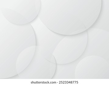 Abstract white background with gray dynamic curve, minimal style. Vector illustration