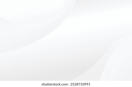 Abstract white background with gray dynamic curve and copy space, Vector illustration