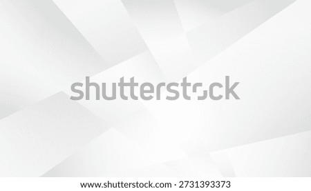 Abstract white background with gray gradient transparent geometric shape, Vector illustration