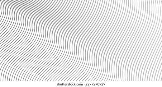 Abstract white background with gray pattern of lines. Vector Illustration 