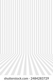 Fondo blanco Abstractas con líneas de perspectiva gris, Ilustración vectorial