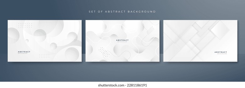 Abstract white background with grey hi-tech polygonal business corporate concept