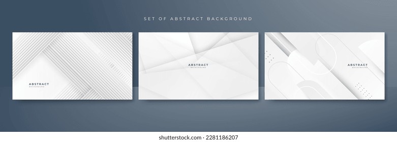 Abstract white background with grey hi-tech polygonal business corporate concept