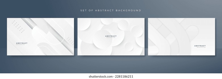 Abstract white background with grey hi-tech polygonal business corporate concept