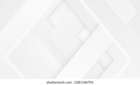 Abstrakter weißer Hintergrund mit grauem polygonalem Hightech-Unternehmenskonzept