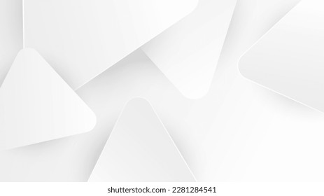 Abstract white background with grey hi-tech polygonal business corporate concept