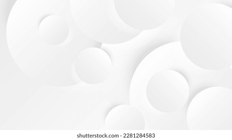 Abstract white background with grey hi-tech polygonal business corporate concept