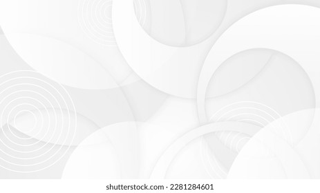 Abstract white background with grey hi-tech polygonal business corporate concept