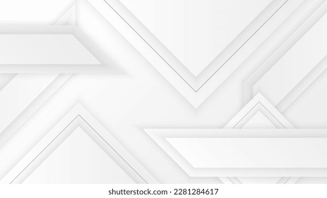 Abstract white background with grey hi-tech polygonal business corporate concept