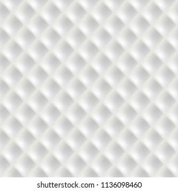 Abstract White Background with Grid Lines, Rhomb, Template for Futuristic