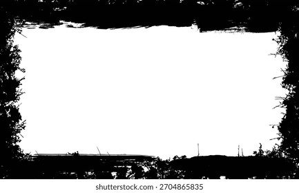 Fundo branco abstrato com design de borda grunge