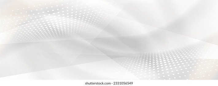 Abstract white background with halftone effect. 