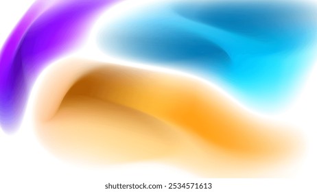 FUNDO BRANCO ABSTRATO COM FORMAS DESENHADAS À MÃO GRADIENTE MALHA LÍQUIDA LISO LÍQUIDO LARANJA ROXO COR DESIGN VETOR MODELO BOM PARA SITE MODERNO, PAPEL DE PAREDE, DESIGN DE CAPA 