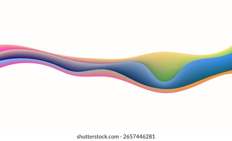 FONDO BLANCO Abstractas CON FORMAS ORGÁNICAS DIBUJADAS A MANO MALLA DE GRADIENTE ELEGANTE AMARILLO AZUL NARANJA VERDE PÚRPURA DISEÑO DE COLOR LISO PLANTILLA DE VECTOR BUENO PARA EL SITIO WEB MODERNO, FONDO DE PANTALLA, DISEÑO DE CUBIERTA 