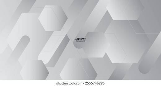 Abstract white background. Abstract hexagon design with minimalist geometric white light background. eps10