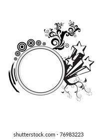 abstract white background with isolated creative artwork decorated frame