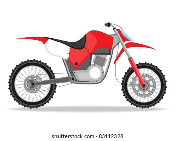 abstract white background with isolated racing bike