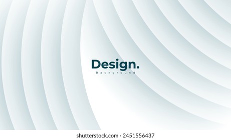 Abstract White Background with Layered Field. Vector Illustration